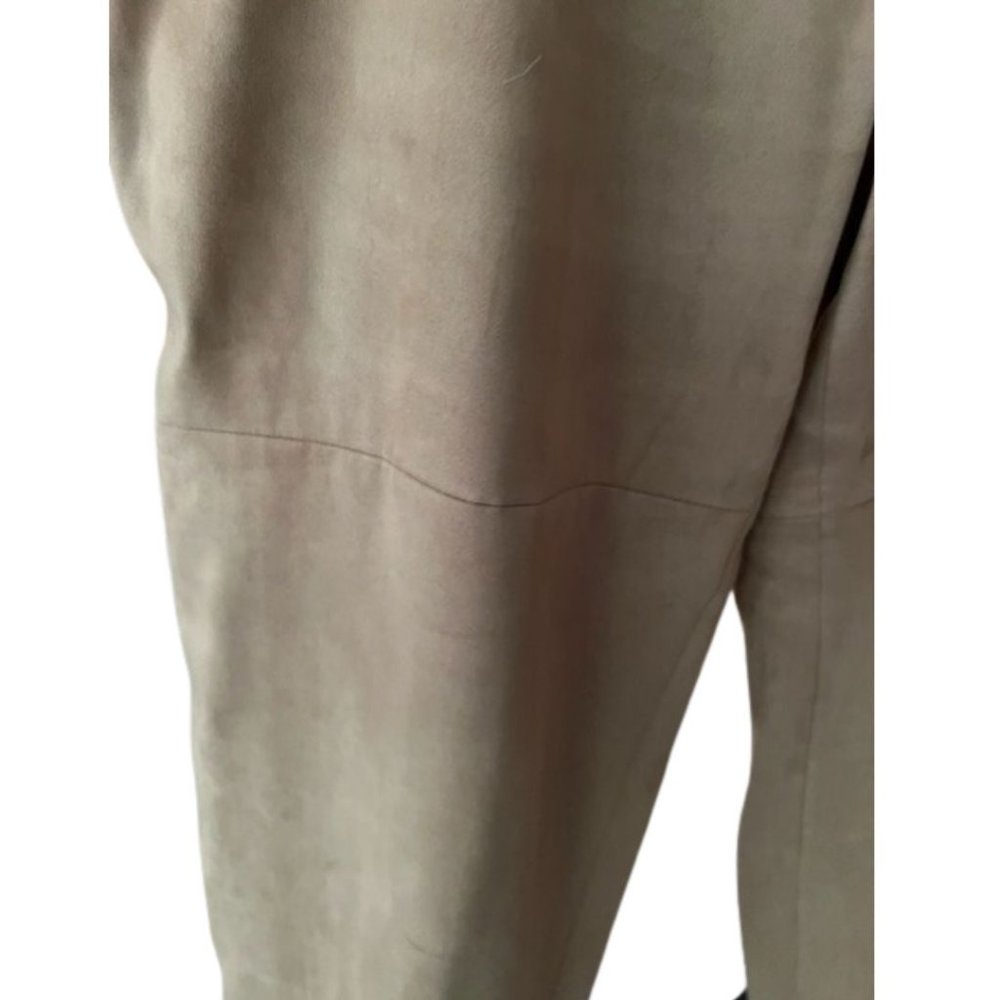 Talbots Suede-look Moleskin Pants, caramel color, 18W Petite - Picture 5 of 7